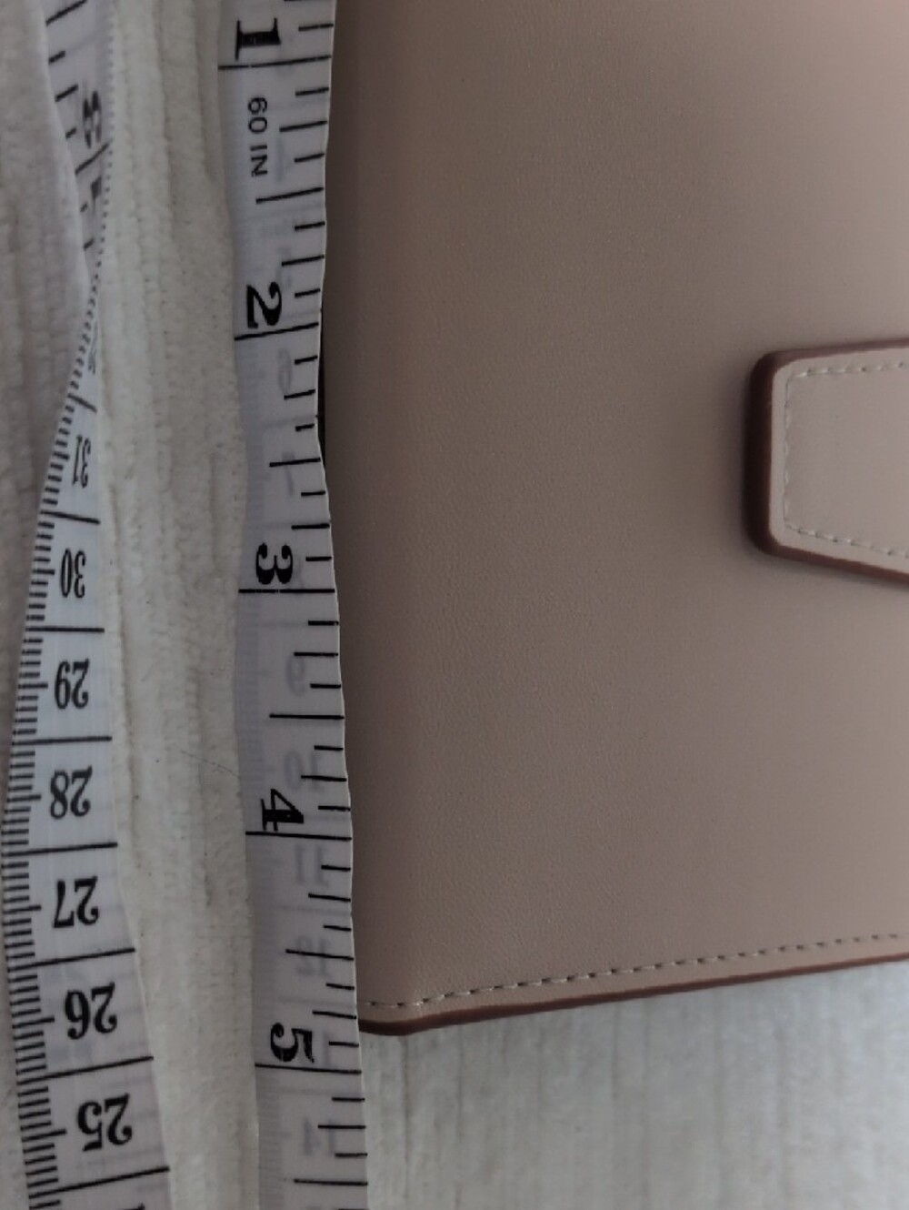 Blush Pink Brown Snap Closure 14 Slot Wallet Removable Insert Imported - Picture 10 of 12
